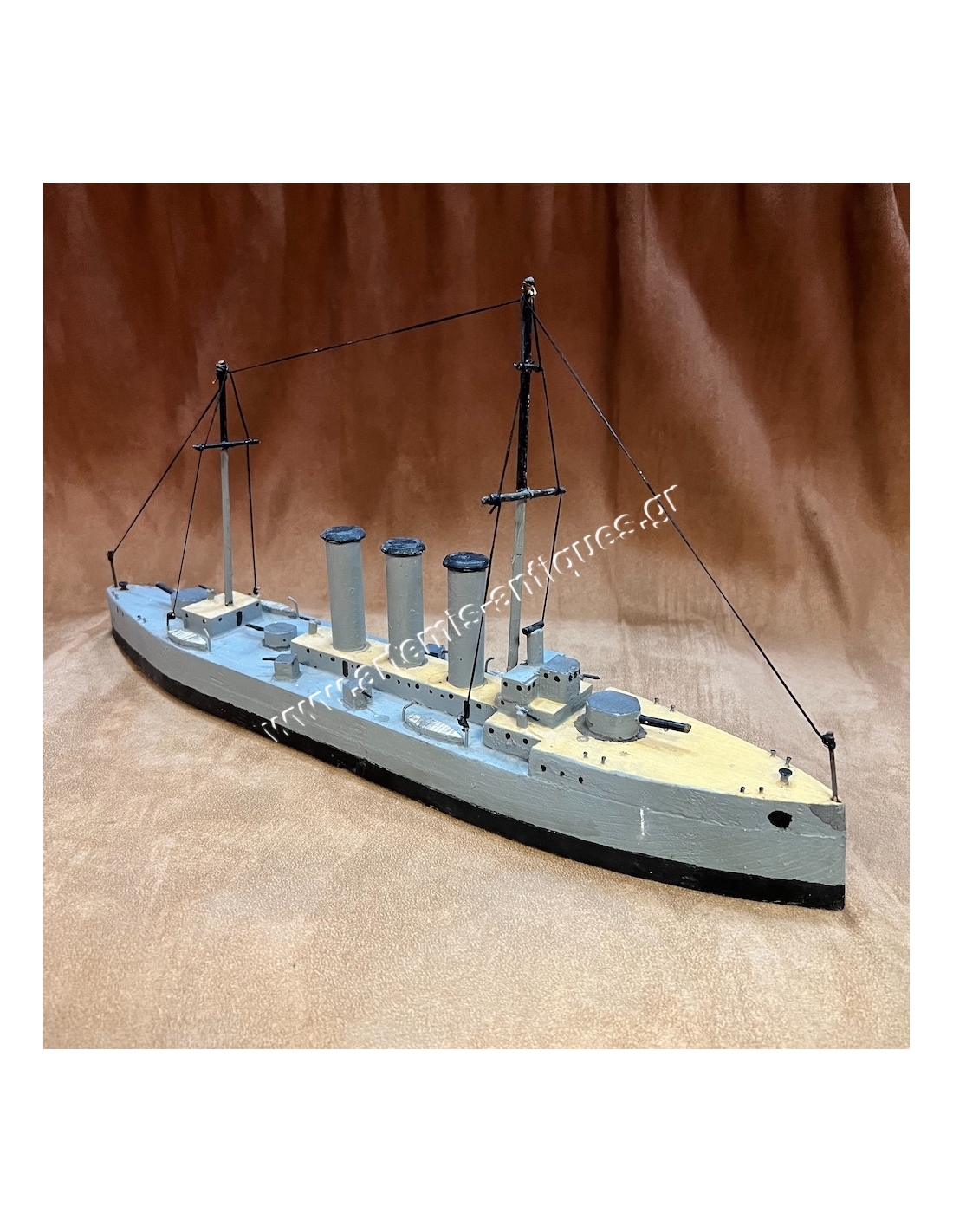 Battleship Averof Wooden Model 1960s